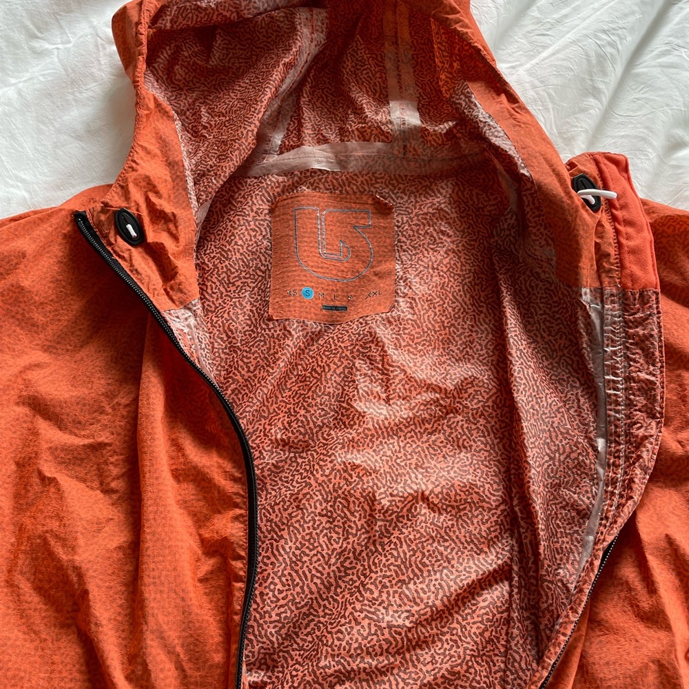 Burton Vibrant Orange Windbreaker - Picture 2 of 5